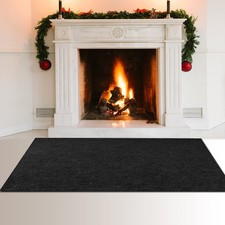 Tirifer Fireproof Fireplace Hearth Rug, Fireplace Mat for Hearth, Rectangular...