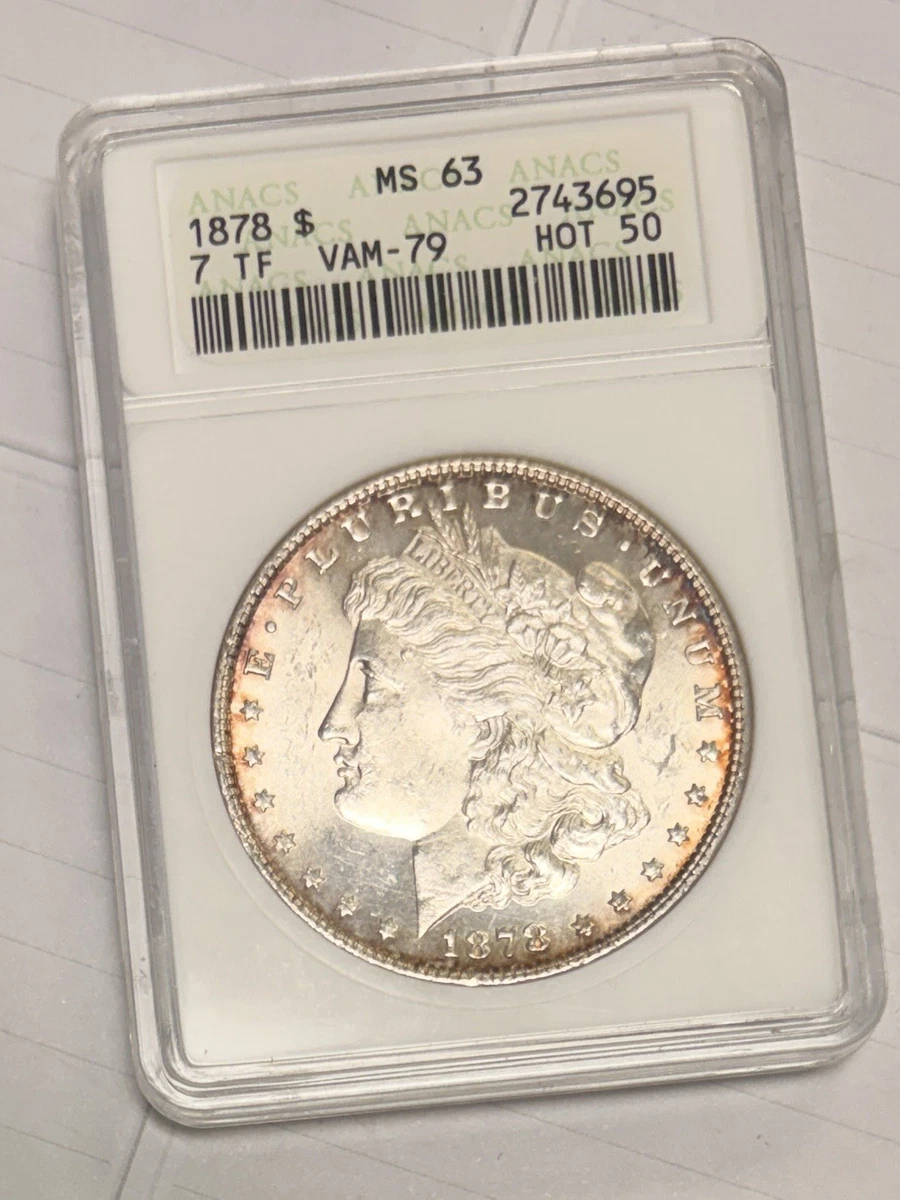 1878 MS 63 Graded Morgan US Dollars for sale | eBay