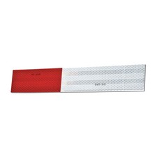 3M 983-326 Reflective Tape Strips,Red/White,PK10 45K291