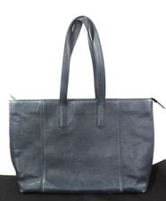 JAEGER Blue Leather Tote Bag - Thames Hospice