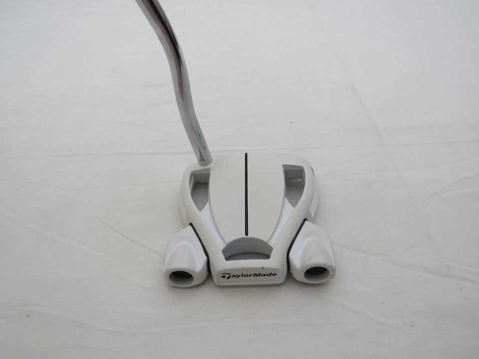 Used TaylorMade Spider Ghost White 35" Putter Double Bend Steel Shaft +HC - Image 3 of 4