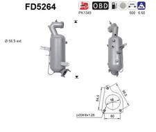 PARTIKELFILTER FÜR OPEL ZAFIRA TOURER C (P12) - AS FD5264