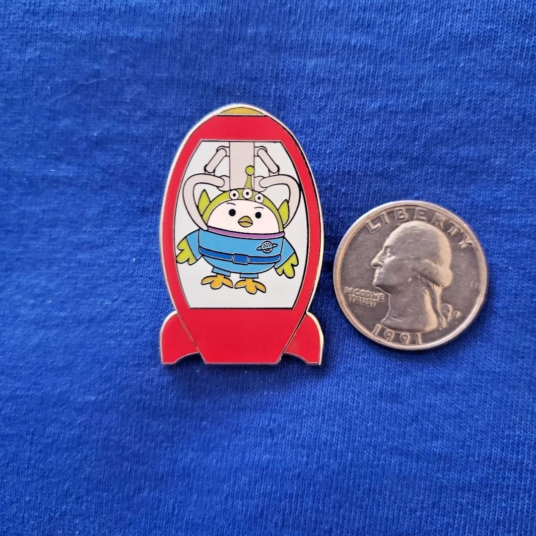 Green Aliens Claw Disney PIN Al's Toy Barn Mystery Chicken