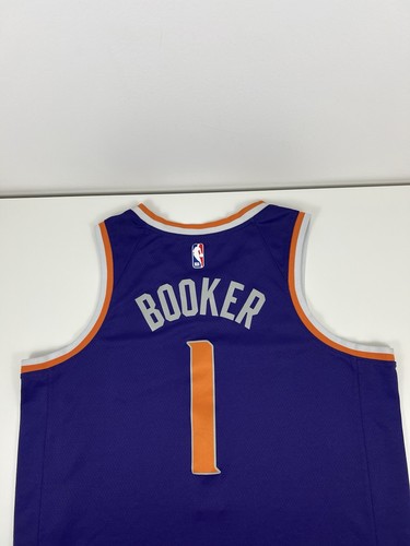 Nike Authentics Phoenix Suns Devin Booker Purple Swingman Jersey Men Size 52 NBA - Picture 8 of 11