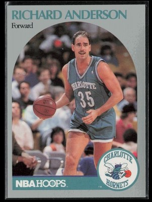 1990-91 NBA Hoops Richard Anderson Charlotte Hornets #49 | eBay