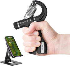 Smart Grip Strength Trainer with App, Digital Hand Gripper with 10-130LB Resista