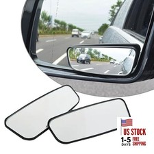 2-Pack Car Blind Spot Mirror, 3.7" x 1.4" Curved Wideangle, High-Definition