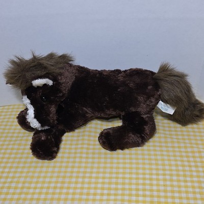 ''Major'' Wishpets Horse Plush Stuffed 2005 Dk brown white