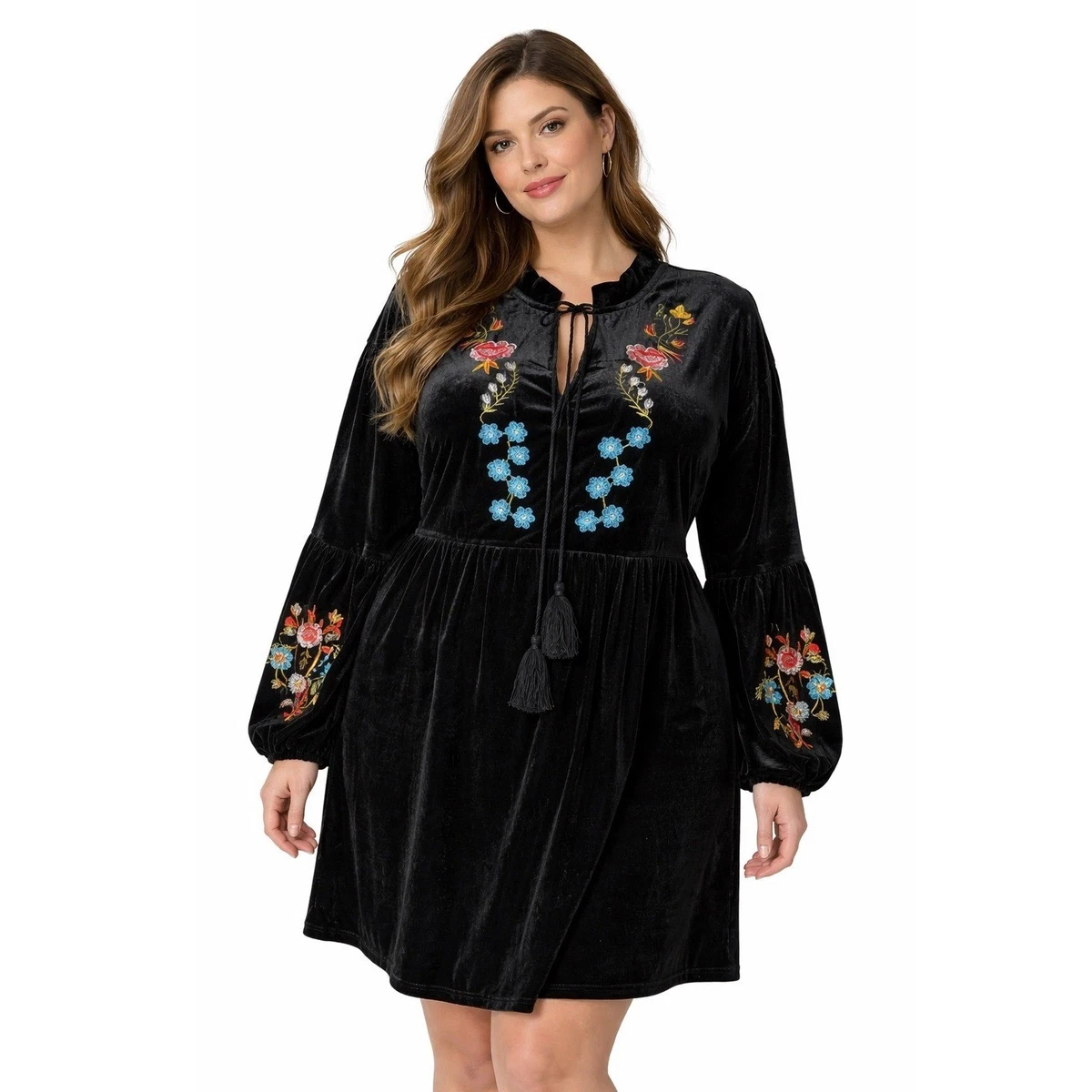 Embroidered Velvet Dresses for Women for sale | eBay Embroidered Velvet Dresses for Women for sale | eBay