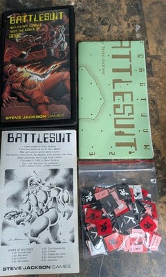 Steve Jackson Games Battlesuit 1980 Edition Pocket Game Complete with box