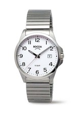 Boccia Titanium 3671-04 Orologio Uomo Titanio, 100m, Bianco, Numeri Arabi, Data...