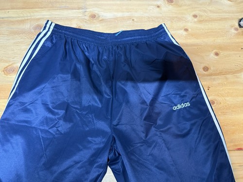 VTG Y2K Adidas Nylon Track Suit | Pants & Jacket | Navy_White Stripe | XXL - Picture 9 of 11