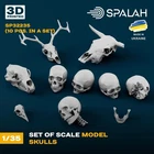 SPALAH 32235 1:35 Set of scale models Skulls 3d printed resin kit