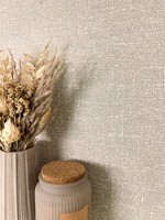 Newroom Vliestapete Taupe Textiloptik Modern 3D Struktur Wohnzimmer Elegant