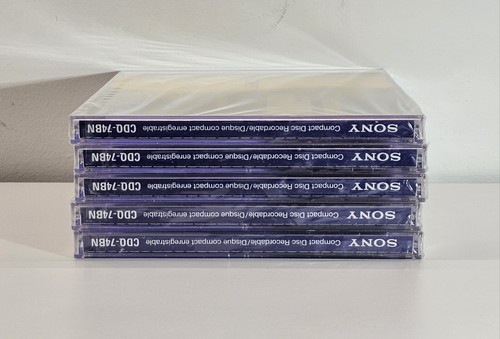 Sony CD Recordable 650MB 74min CDQ-74BN Compact Disc Recordable New ×5 - Picture 6 of 8