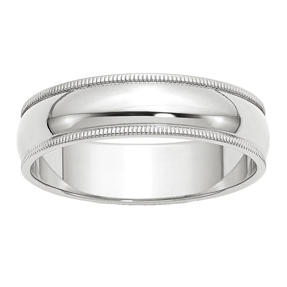 Anillos De Oro Blanco para Hombre 8.5 Anillo