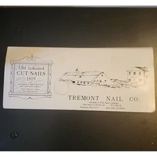 Salesmans Nails Samples Tremont Nail Company Wareham MA Booklet AS IS
