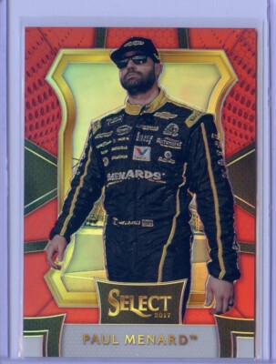 2017 Panini Select NASCAR Red #/99 NO. 48 Paul Menard