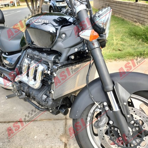 Triumph Rocket Radiator Aluminum Radiator W/Cover Grill Protector fit 2004-17 ,15 TRIUMPH ...