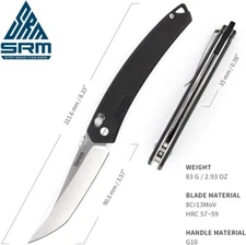 Sanrenmu SRM 9211 Pocket Knife Axis Lock 8Cr13MoV Blade G10 EDC