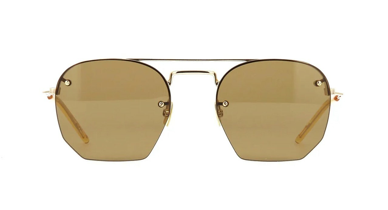 Occhiali da sole Saint Laurent SL 422 oro marrone (001)