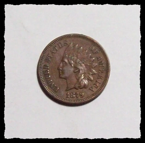 1879 INDIAN HEAD CENT Exceptional Color  & Eye Appeal  Very Choice AU #37D46