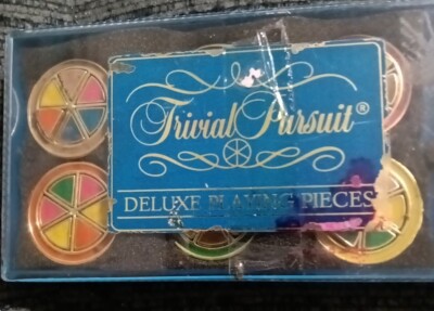 TRIVIAL PURSUIT Deluxe Hand Made Playing Pieces Collector's Edition 
