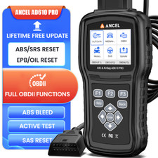 Ancel Ad610 Pro Car Code Reader Bi-directional Diagnostic Tools Sas Abs