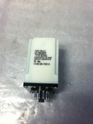 Potter & Brumfield CHB-78-70012 1.0-6.0 Sec 10 A Delay-On Time Delay Relay