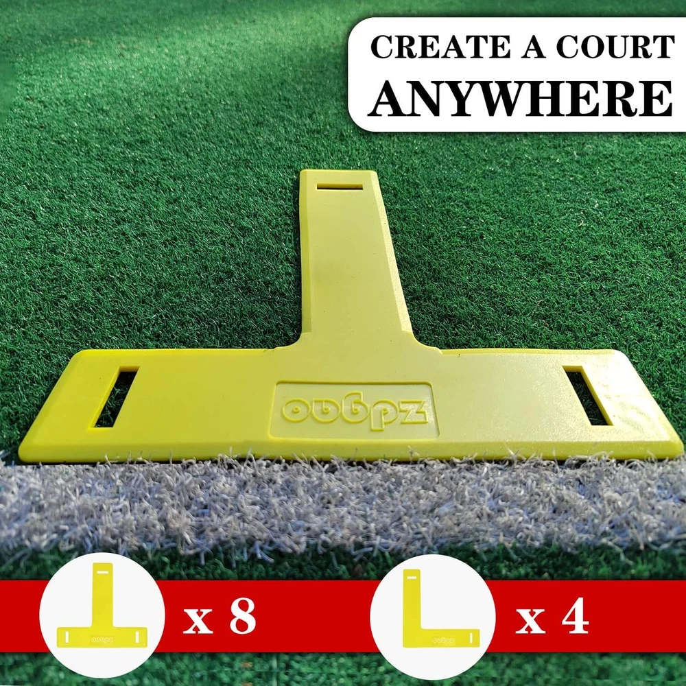 Pickleball Net with Court Marking Kit with 4 Pickle Balls & Carry Bag Easy Setup Pickleball Net with Court Marking Kit with 4 Pickle Balls & Carry Bag Easy Setup