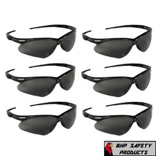  6 PAIR KLEENGUARD NEMESIS SAFETY GLASSES 22475 SMOKE ANTI-FOG LENS SUNGLASSES