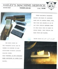 Bailey's Machine Toolmaker's Surface Grinding Transfer Jig Block (w/ Case)