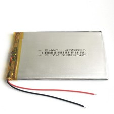3.7V 2300mAh 405085 LiPo Polymer Rechargeable Battery  PCM Board For GPS DVD