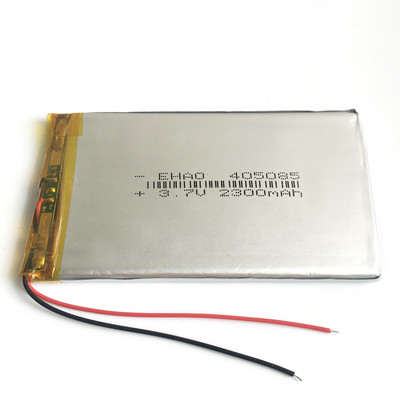3.7V 2300mAh 405085 LiPo Polymer Rechargeable Battery + PCM Board For GPS DVD