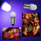 10x #1893 #44 #47 #1847 BA9S Frosted Purple LED Pinball Arcade Light Bulb  6.3V