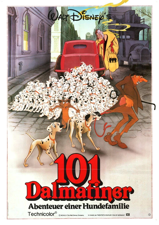 101 Dalmatiner ORIGINAL A1 Kinoplakat Walt Disney / Clyde Geronimi / H. Luske - Bild 1 von 1