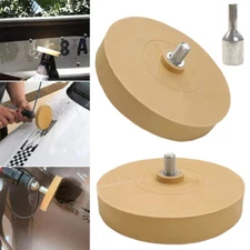 Decal Rubber Eraser Wheel Adhesive Pinstripe Sticker Remover with Drill Adapter↔