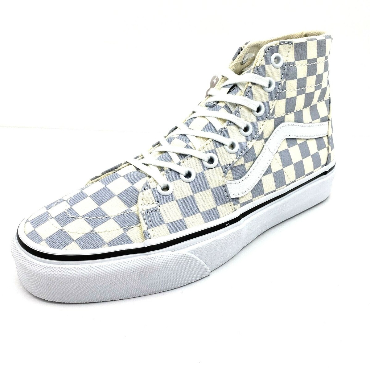 Vans Off The Wall Mens Sz 7.5 Womens 9 Gray Checkered Lace  display picture 3