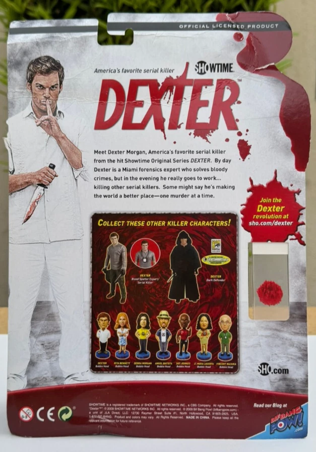 Dexter "The Dark Defender" Action Figure With Collectible Blood Slide Sealed - Image 2 of 4
