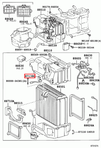 Genuine Toyota LandCruiser 80 Series HDJ Heater Fan Blower Motor Speed Resistor - Picture 11 of 14