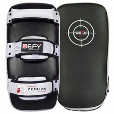 DEFY Kick Boxing Strike Curved Thai Pad MMA Training Focus Mitt Target 1PC White