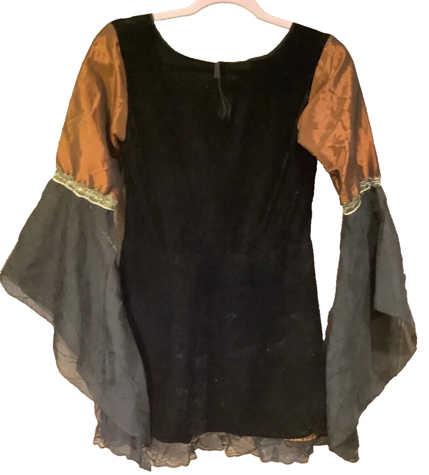 Fun World- Pirate Wench - Witch Style Orange/Black- Costume Dress Sm-Med READ-🎃 - Image 4 of 4