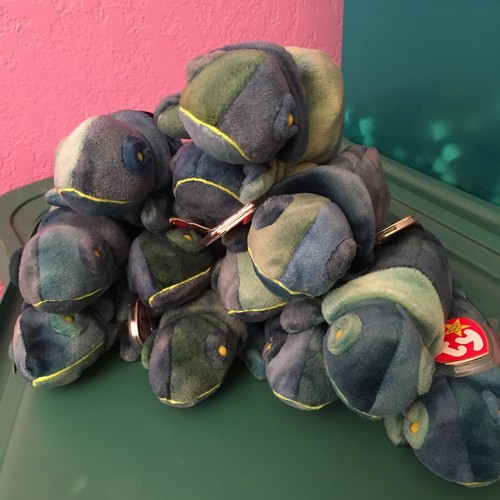 lot of 12 Ty Beanie baby Iggy/ Rainbow lizard or Lguana eBay