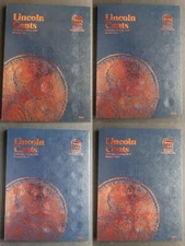 Set of 4 - Whitman Lincoln Cent Coin Folders Number 1-4 1909-2025 Album Book