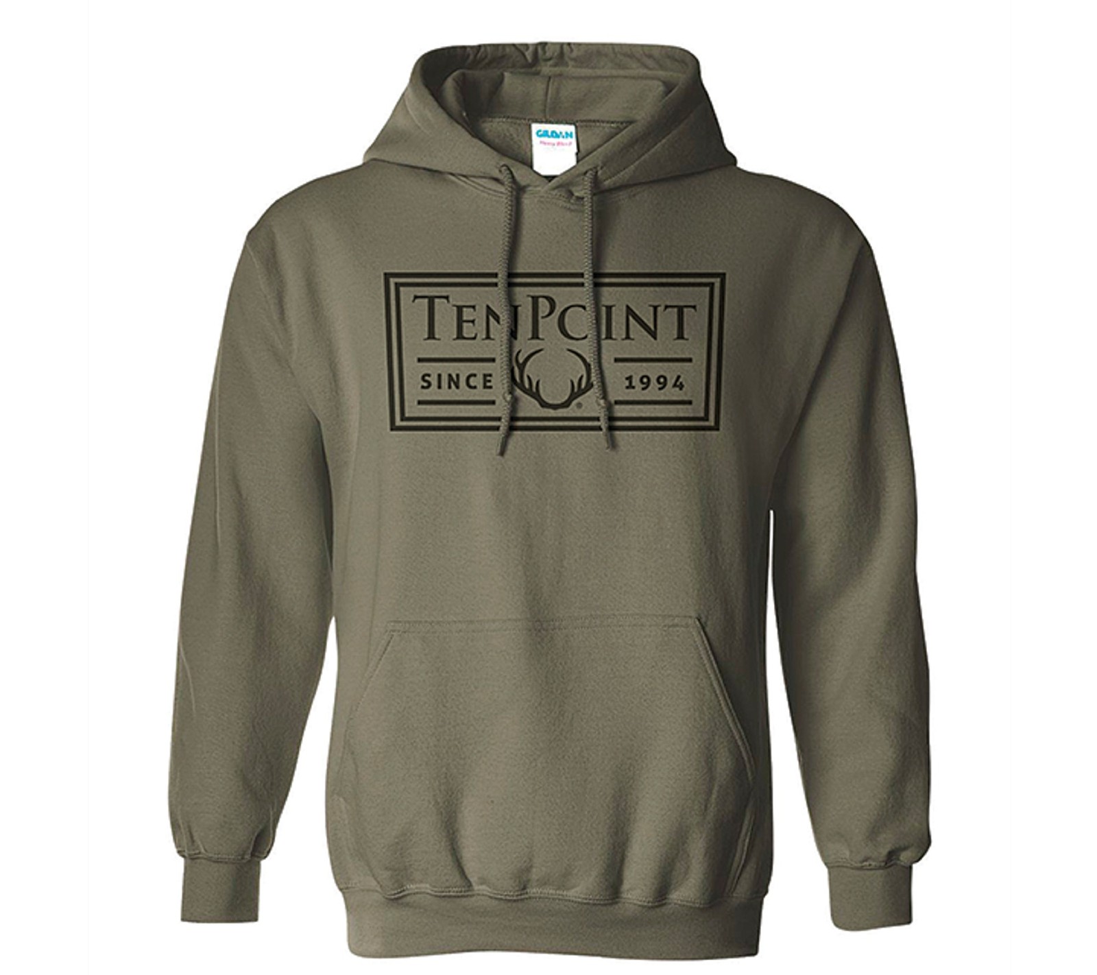Tenpoint Company Logo (Olive/Black) Hoodie #HCA-66719