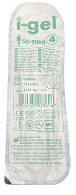 intersurgical Ltd, I-gel 50-90, Medic Kit/ TCCC/Made In USA/ New/ Sealed/ Exp22