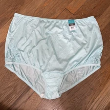 Vanity Fair Perfectly Yours Lace Nouveu Brief Panties Azure Mist 10/3XL NWT