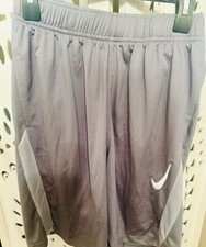 NEW Nike Elite Boys Youth Basketball Dri-fit Shorts BBall Sz Large Gray White