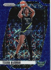 2024 Panini Prizm WNBA #105 Teaira McCowan Blue Velocity Prizms