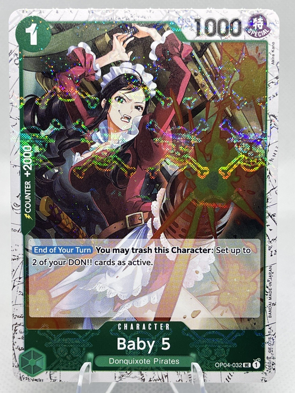 Baby 5 NM+ NM OP04-032 Jolly Roger Holo Foil PRB-01 Premium Booster One Piece